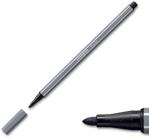 STABILO Pen 68 Filzstift Grau 1 Stück(e)-3