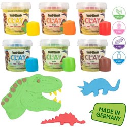 Depesche Dino World Knete Spielset für Kinder kreatives Spielzeug