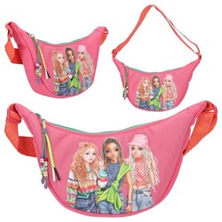 Depesche TOPModel Umhängetasche JOY rosa - kleine halbmondförmige Kindertasche