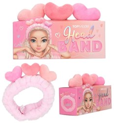 Depesche TOPModel Plüsch Haarband rosa - Beauty Accessoire für Kinder