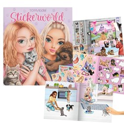 Depesche Stickerbuch Spielzeug TOPModel Stickerworld KITTY and DOGGY