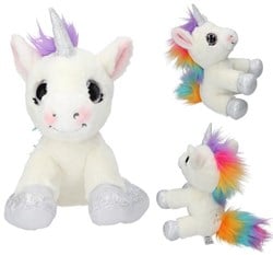 Depesche Plüsch Einhorn weiß 22 cm - Ylvi Kuscheltier Spielzeug
