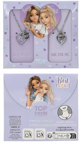 Depesche TOPModel BFF Ketten - silberfarbenes Freundschaftsketten Set-2