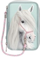 Depesche Miss Melody 3-Fach Federmäppchen Pferde Etui Schule-2