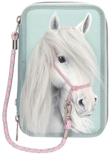 Depesche Miss Melody 3-Fach Federmäppchen Pferde Etui Schule-2