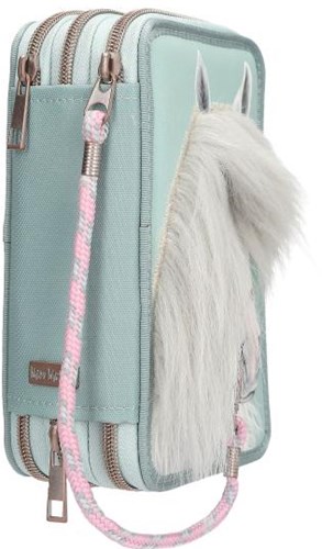 Depesche Miss Melody 3-Fach Federmäppchen Pferde Etui Schule-3