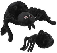 Plüsch-Spinne 25 Cm – Weiches Kuscheltier Als Halloween-Deko Oder Geschenk Für Kinder