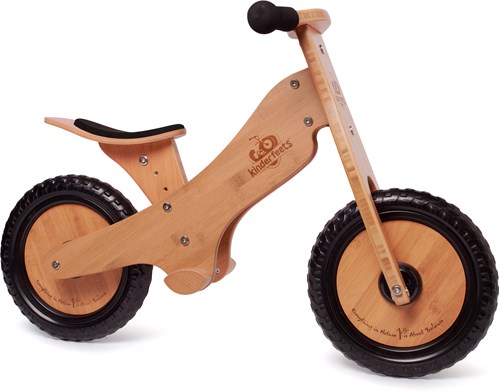 Kinderfeets Holz Balance Fahrrad ab 2 Jahren - Bamboo Brown