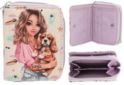 Depesche TOPModel Geldbörse SUNNY DOG - Kinder Portemonnaie gelb lila