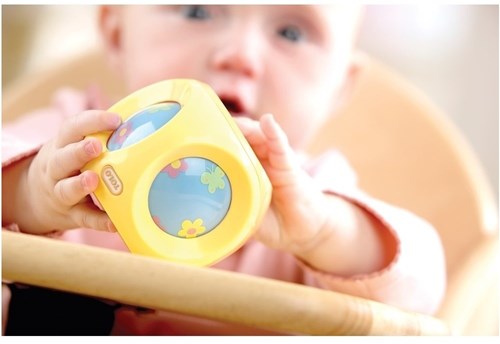 Tolo Baby bewegender Ball mit Geräusch - pädagogisches Spielzeug Pastellfarben-2