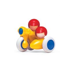 Tolo Spielzeugfahrzeug Seitenwagen Motorrad - buntes Babyspielzeug