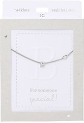 Depesche Kette Heart of Gold silberfarben mit Buchstabe B Damen