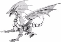 Metal Earth Konstruktionsspielzeug ICONX Silver Dragon Modellbau