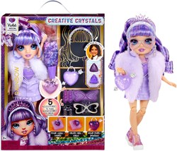 Rainbow High Modepuppe lila - Crystal Fashion Doll Violet mit Zubehör