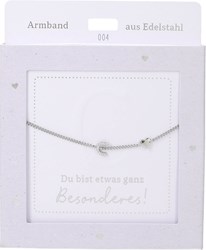 Depesche Armband Silber mit Herz und Buchstabe C - Freundschaftsschmuck