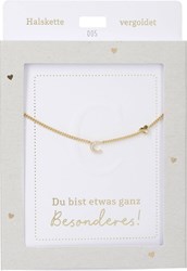 Depesche Halskette Gold mit Buchstabe C und Herz - Geschenk Schmuck