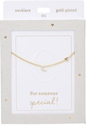 Depesche Halskette Gold Heart of Gold mit Buchstabe C und Herz