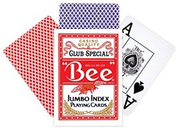 Bee Spielkarten Jumbo Index - klassisches Casino Kartenspiel