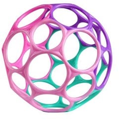 Bright Starts, Oball Classic, Flexibles und leicht Greifbares Design für Kinder jeden Alters, Pink/Lila