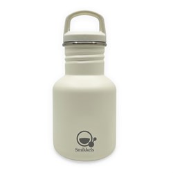 Smikkels - Edelstahl-Trinkflasche 350 ml - Weiches Weiß