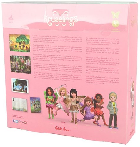 Kruselings Puppe Vera Deluxe Set - Modepuppe mit Zubehör und rosa Outfit-3