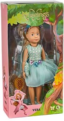Kruselings Puppe Vera Party Time - Festliche Spielpuppe mit Accessoires und Blumenkleid