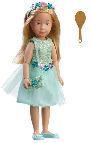 Kruselings Puppe Vera Party Time - Festliche Spielpuppe mit Accessoires und Blumenkleid-2