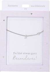 Depesche Halskette J Silber - Schmuck Geschenk für Kinder