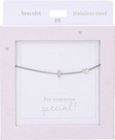 Depesche Armband Heart of Gold silberfarben mit Buchstabe I Damen