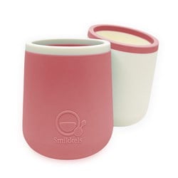 Smikkels - Silikonbecher für Kinder (Set) - Rosa