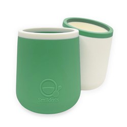 Smikkels - Silikon-Kinderbecher (Set) - Grün