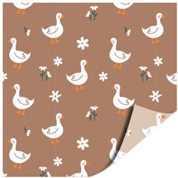 Plüsch Gans Kuscheltier braun beige 50cm Spielzeug für Kinder