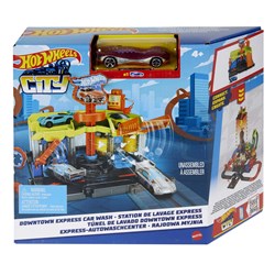 Hot Wheels City Spielset - Express Waschanlage - Auto Spielzeug