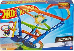 Hot Wheels Spielzeugbahn Hyper-Speed Crash - Rennbahn für Kinder