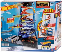 Hot Wheels Rennbahn City Transforming Race Tower Spielset
