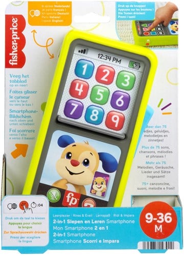 Fisher-Price Smartphone interaktives Spielzeug für Kleinkinder und Babys