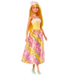 BEX Barbie Puppe - Royal Princess Modepuppe - gelbes Haar - Fantasie Spielzeug