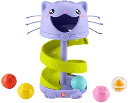 Fisher-Price Katzenspielzeug Kugelturm für Kleinkinder - bunt und lehrreich