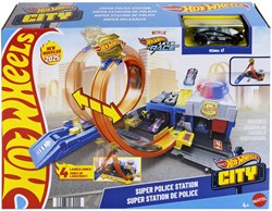 Hot Wheels Spielzeug City Super Polizeiwache - Polizei Spielset
