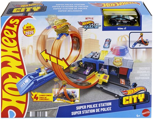 Hot Wheels Spielzeug City Super Polizeiwache - Polizei Spielset