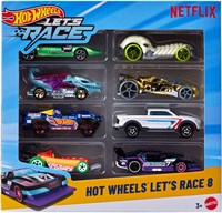 Hot Wheels Spielzeugautos Let's Race 8er-Pack Netflix Serie