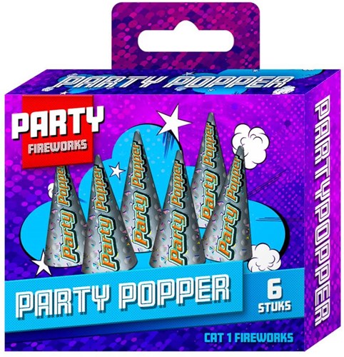 5 Party-Poppers im Paket 198