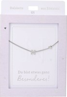 Depesche Halskette Silber Buchstabe N Herz - Schmuck Geschenk Damen