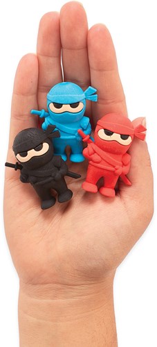 Ooly Radiergummis Ninja Set 3 Stück bunt für Kinder und Erwachsene-2