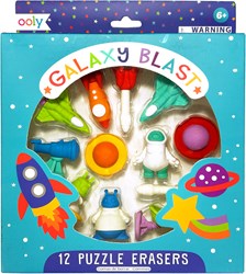 Ooly Puzzle Radiergummi Set - Galaxy Blast Radierer 12 Stück