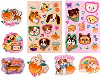 Ooly Stickiville Sticker - Welpen und Pfirsiche - duftend - 2 Bögen-3