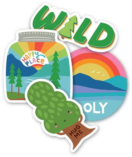 Ooly Stickerset Stickiville Wild Outdoors Vinyl für Kinder-2