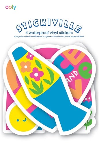 Ooly – Stickiville Aufkleber: Peace & Love – Vinyl (4 gestanzt)