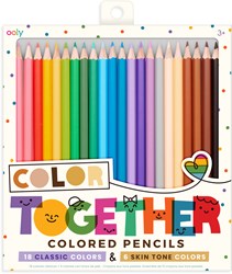 Ooly Buntstifte Color Together - 24 Stück - inklusive Hauttöne