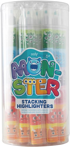 Ooly Textmarker Stacking Monsters tub 24 Stück bunt-2